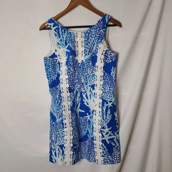 Lilly Pulitzer Good Reef Ember Shift Dress Size 10 - Picture 1 of 7